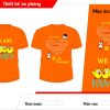 AL137:áo lớp màu cam – đồng phục lớp màu cam0